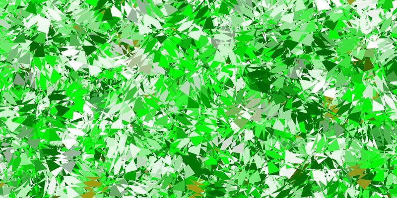 Light green, yellow vector background with polygonal forms.