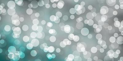 Light BLUE vector background with circles.