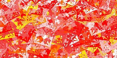 Light Orange vector background with triangles.