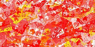 Light Orange vector background with triangles.