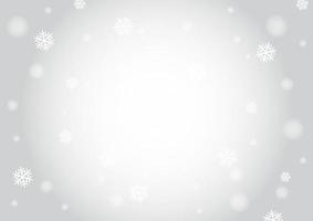 Snow and light bokeh background vector
