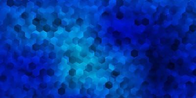 Light blue vector layout with shapes of hexagons.