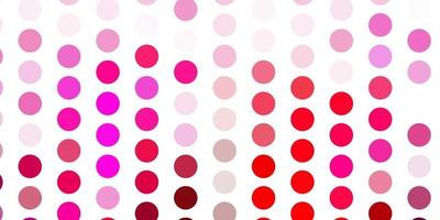 Light pink vector pattern with spheres.