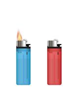 Lighters on a white background vector