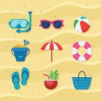 Set of Summer Icons vector