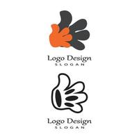 Vector Cartoon Hand Sign. Comics Clip art