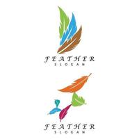 Feathers Logo Template vector symbol nature