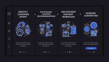 Smart content tips onboarding vector template