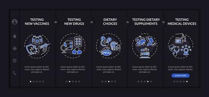 Research kinds onboarding vector template