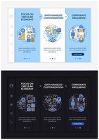 Future worksite design onboarding vector template