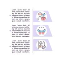 Migrant worker deception concept line icons with text vector