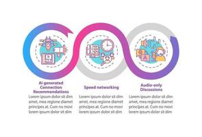 VE for networking vector infographic template