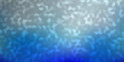 Light pink, blue vector texture with colorful hexagons.