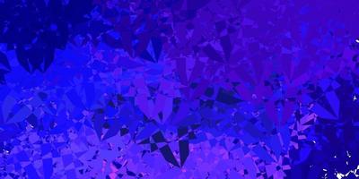 Dark Purple vector background with triangles.