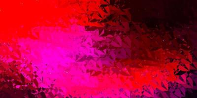 Dark Purple, Pink vector background with triangles.