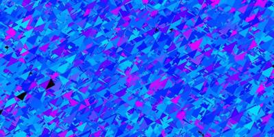 Light pink, blue vector pattern with polygonal shapes.