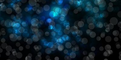 Dark BLUE vector backdrop with dots.