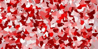 Light red vector backdrop with chaotic shapes.