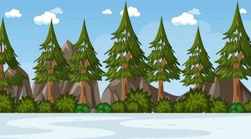 Empty nature park landscape scene vector