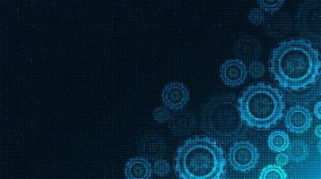 Digital Gears wheel and Cock on Technology Background,free space for text input,vector vector