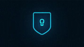 Network Technology Shield Security,protection and connection Concept background design.vector illustration. vector