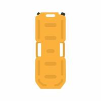 Jerrycan flat icon design element. Petrol can gallon gas tank fuel container isolated on white background. Gasoline fuel canister vector illustration in cartoon style. Fire resistant storage tank