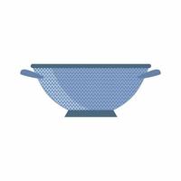 Colander icon. Kitchen colander, pasta strainer. Cartoon illustration of colander vector concept background for web design. Filled flat sign for mobile concept and web design