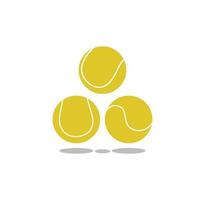 Tennis ball logo design vector