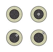 Traditional air rifle target design vector