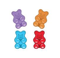 Gummy bear candy design illustration vector