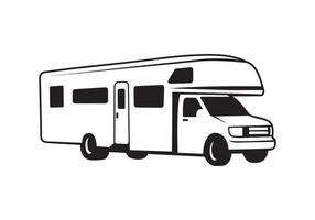 RV Recreational Vehicle design vector