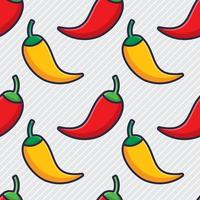 chili seamless pattern illustration vector