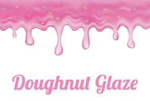 Pink Doughnut glaze vector