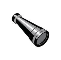 Black telescope design vector