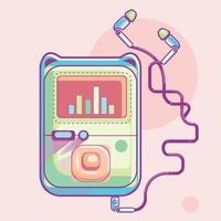 MP3 player icon vector