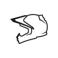 plantilla de diseño de logotipo de vector de casco de motocicleta