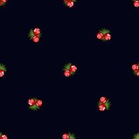 Seamless pattern of berries vector