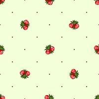 Seamless pattern of berries vector