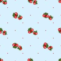 Seamless pattern of berries vector