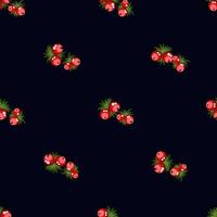 Seamless pattern of berries vector