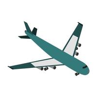 Isometric Airplane On White Background vector