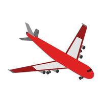 Isometric Airplane On White Background vector