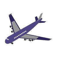 Isometric Airplane On White Background vector