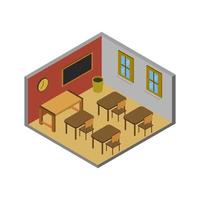 Isometric School Room vector