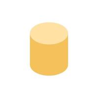 Isometric Pouf On Background vector