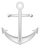 steel anchor vector on a white background