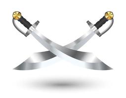 Medieval crossed swords 1214069 Vector Art at Vecteezy