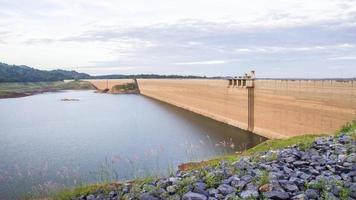 Khun Dan Prakan Chon dam, Nakhon Nayok, Thailand, dam to store water. photo