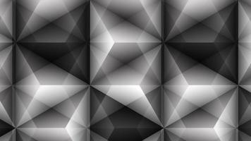 schöner weißer grauer polygonaler Formhintergrund. polygonale Form ähnlich Kristallen oder Diamanten. video