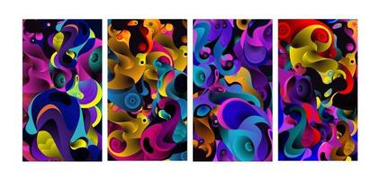 Vector colorful fluid abstract background for fabric